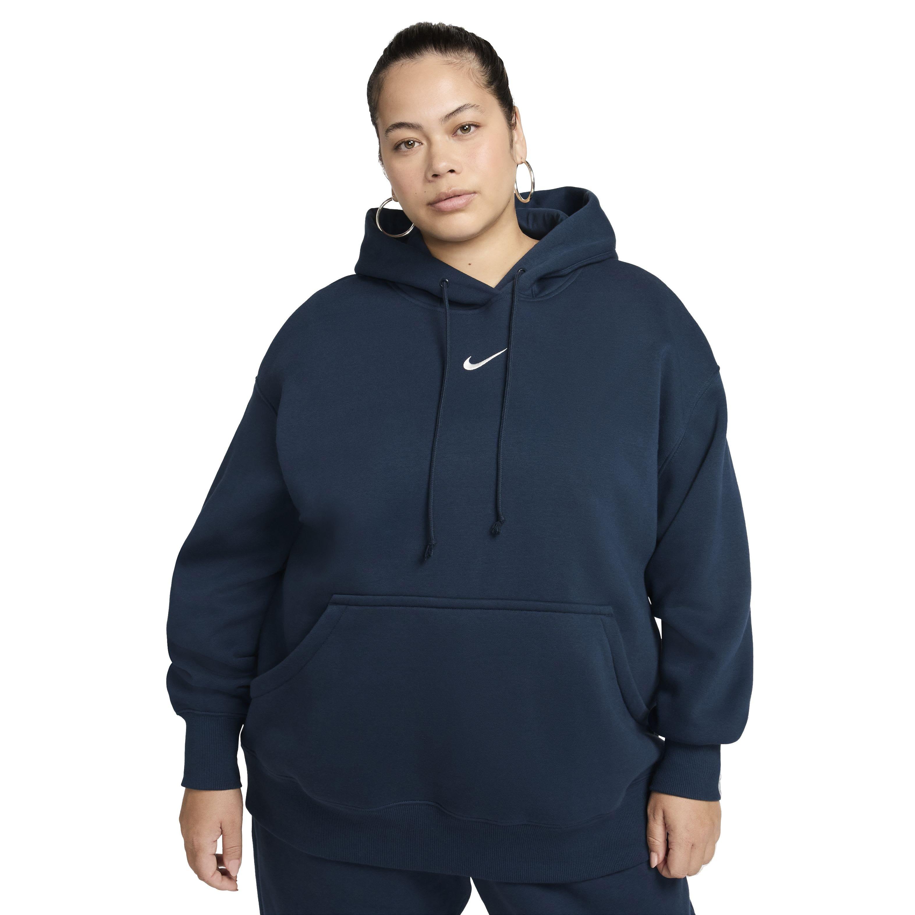 Nike Women's Sportswear Phoenix Fleece Oversized Pullover Hoodie - Blue